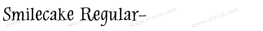 Smilecake Regular字体转换